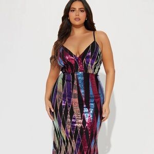NWT fashion nova sequined dress